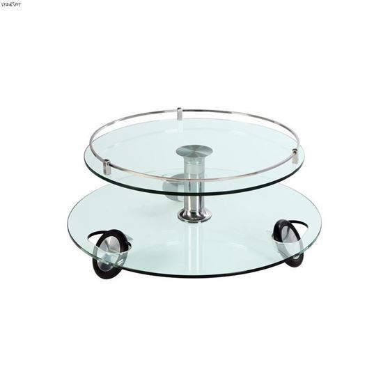 Castered Cocktail Table 8178-CT By Chintaly