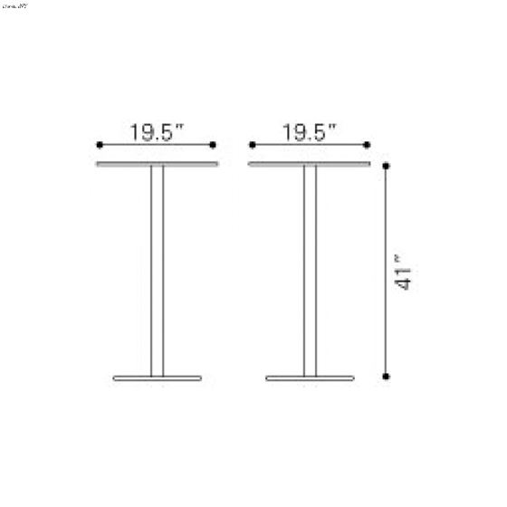 Dimensional Bar Table 601169 Espresso - 3