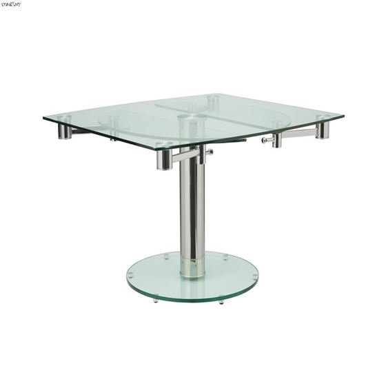 Thao Clear Glass Extendable Dining Table 3