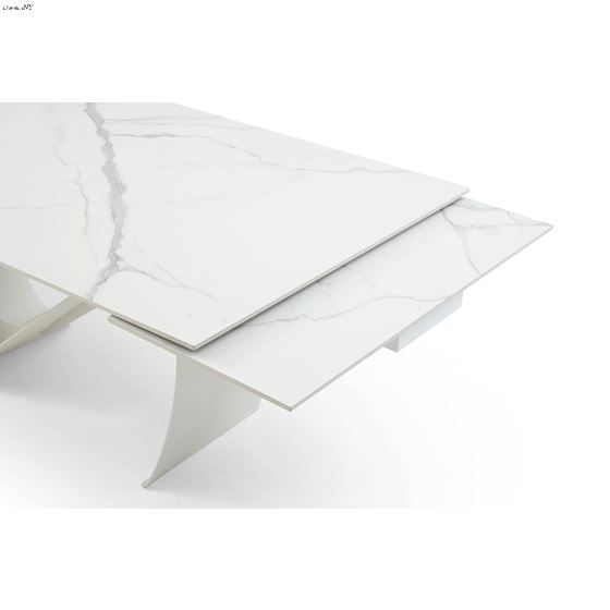 9087 White Ceramic Top Marble Design Extention-3