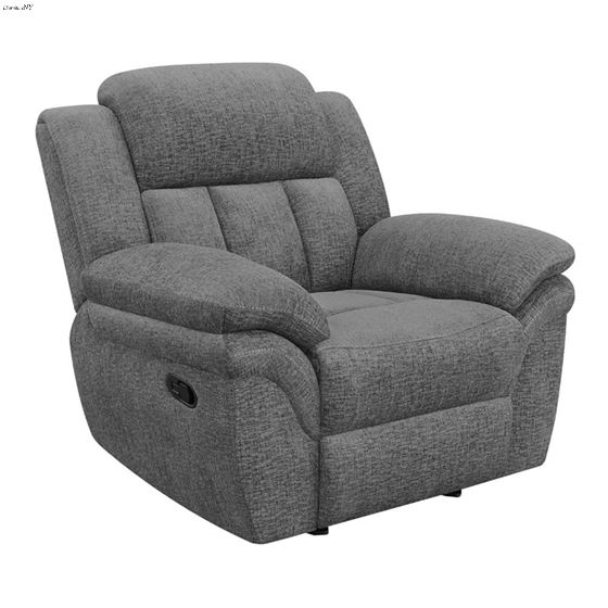 Bahrain Charcoal Fabric Recliner 609543 By Coaster