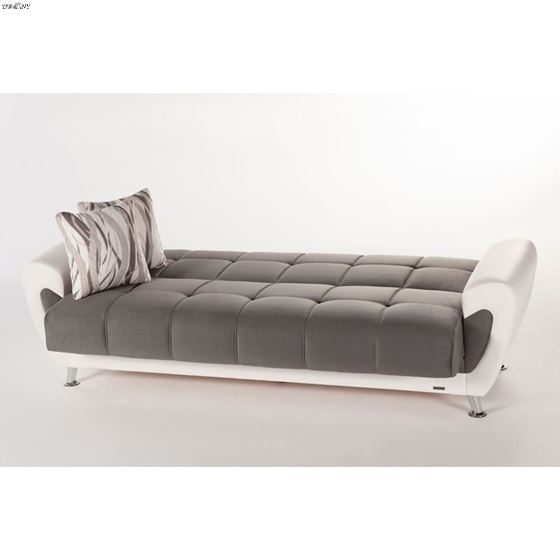 Duru Sofa Bed in Plato Dark Gray-4