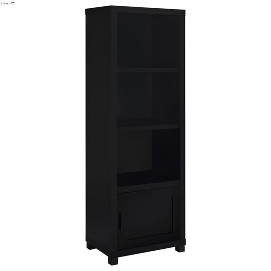 Jupiter Black 3 Shelf Media Tower 707756 By Coaster