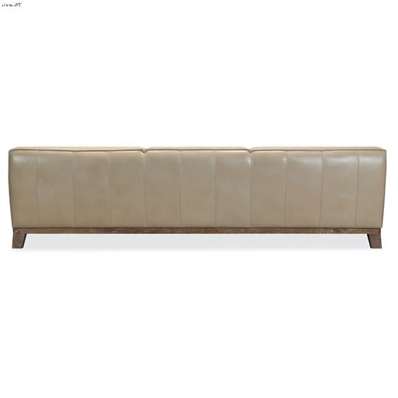 Prosper Grand Taupe Leather 120 inch Sofa SS556-3