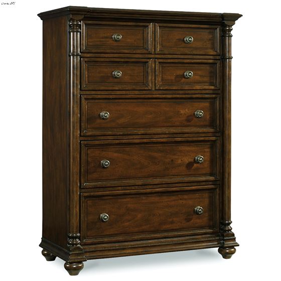 Leesburg Brown 5 Drawer Chest 5381-90010 By Hooker Furniture