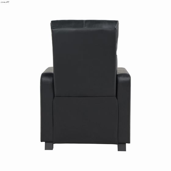 Toohey Black Leatherette Home Theater Push Back-3