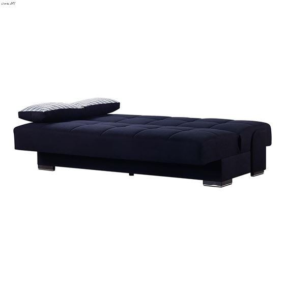 Soho Black Upholstered Convertible Sofa Bed wit-3