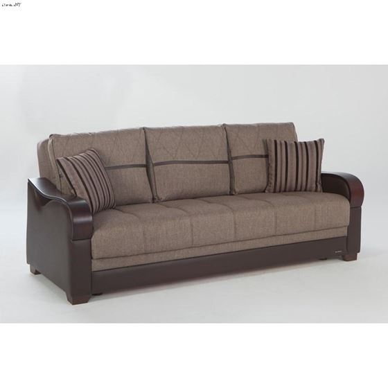 Bennett Sofa Bed in Redeyef Brown by Istikbal