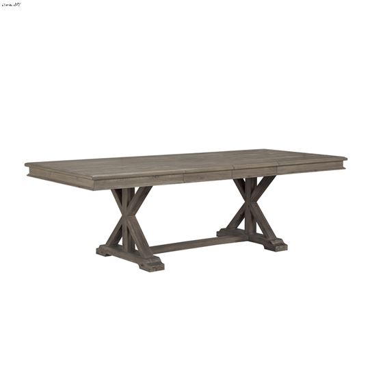 Cardano Double Pedestal Trestle Dining Table 1689BR-96 by Homelegance