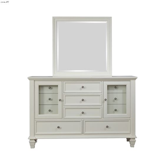 Sandy Beach White 11-Drawer Dresser 201303-2