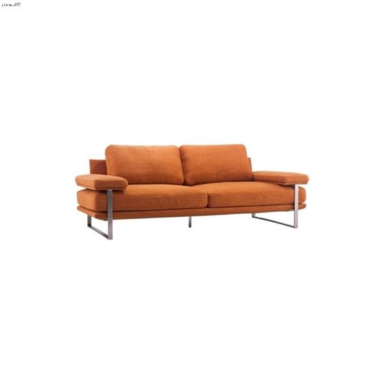 Jonkoping Orange Polyblend Sofa 900625 Orange by Zuo Modern
