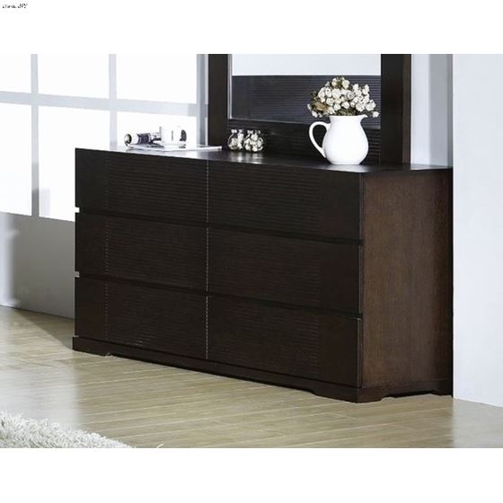 Echo Wenge 6 Drawer Dresser