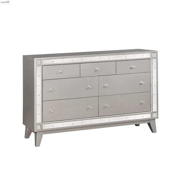 Leighton Metallic Mercury 7 Drawer Dresser 204923 By Coaster