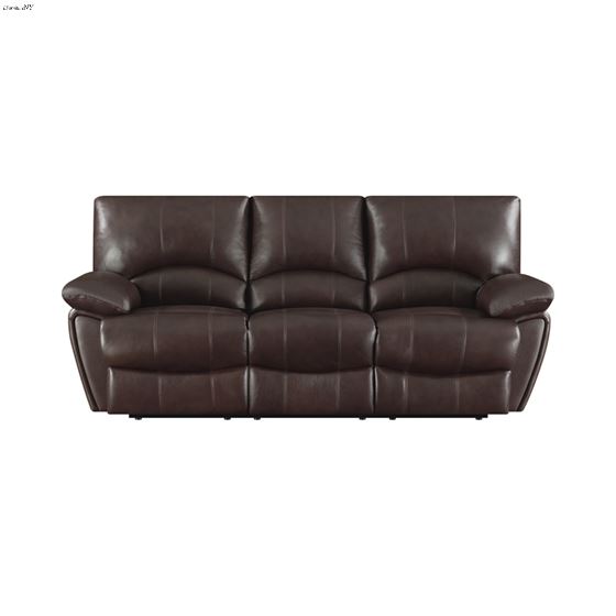 Clifford Chocolate Leather Reclining Sofa 600281-3