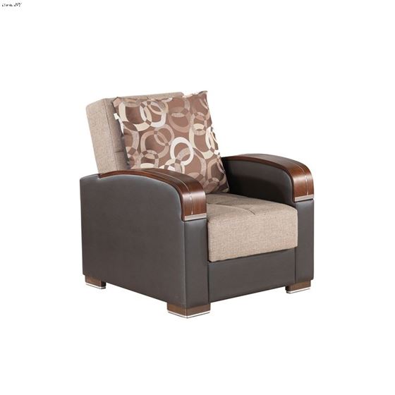 Mobimax Brown Fabric Chair Mobimax Chair - Brown by CasaMode