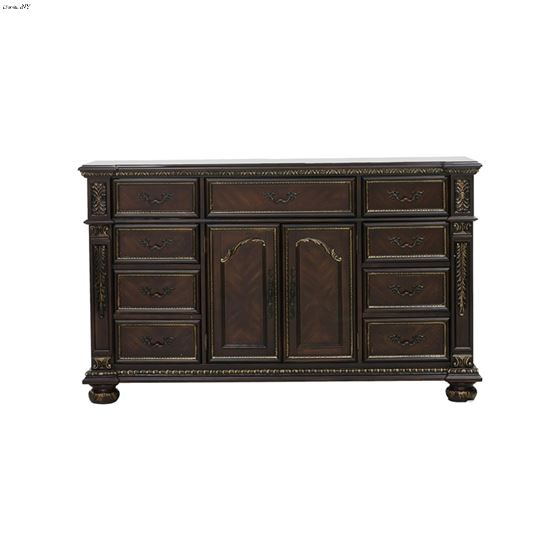Catalonia Traditional Cherry 9 Drawer Dresser 1824-5 By Homelegance