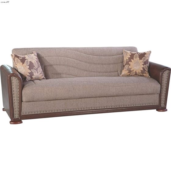 Alfa Sofa Bed in Redeyef Brown by Istikbal noBG
