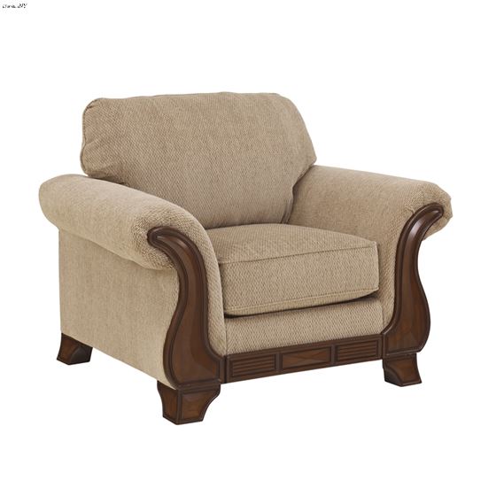 Lanett Barley Fabric Chair with Wood Trim 44900 By Ashley Signature Design